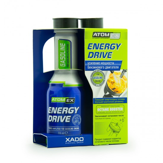XADO Atomex Energy Drive Gasoline - Dodatek za bencinske motorje za povečano moč in maksimalni izkoristek goriva (250ml) XADO Atomex Energy Drive Gasoline - Dodatek za bencinske motorje za povečano moč in maksimalni izkoristek goriva (250ml)