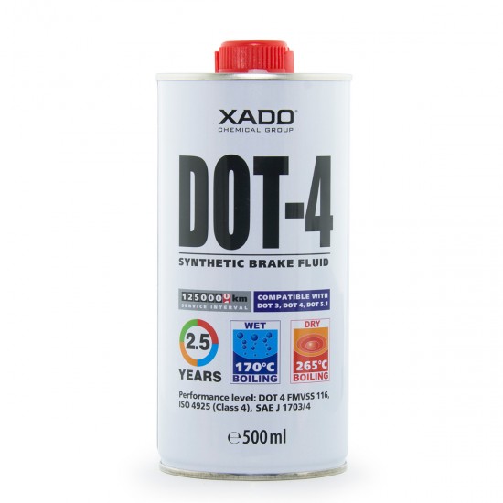 XADO Brake Fluid DOT 4 - Zavorna tekočina DOT 4 500ml