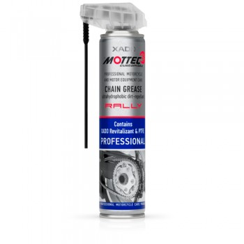 XADO MOTTEC Proffesional Dirt-repellant Chain Grease - Mast v spreju za motorske verige za mokre pogoje (200ml) XADO MOTTEC Proffesional Dirt-repellant Chain Grease - Mast v spreju za motorske verige za mokre pogoje (200ml)