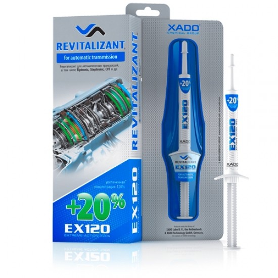 XADO EX120 for Automatic Transmission - Revitalizant EX120 za avtomatski menjalnik (8 ml) XADO EX120 for Automatic Transmission - Revitalizant EX120 za avtomatski menjalnik (8 ml)